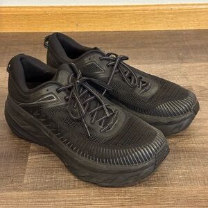 Hoka One One Men's Black Cushioned Running Sneakers